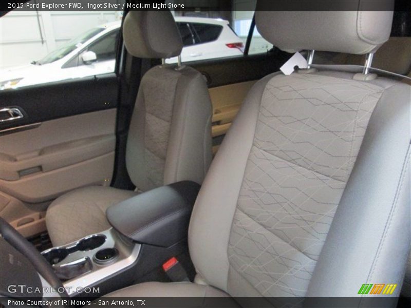 Ingot Silver / Medium Light Stone 2015 Ford Explorer FWD