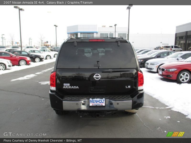 Galaxy Black / Graphite/Titanium 2007 Nissan Armada SE 4x4