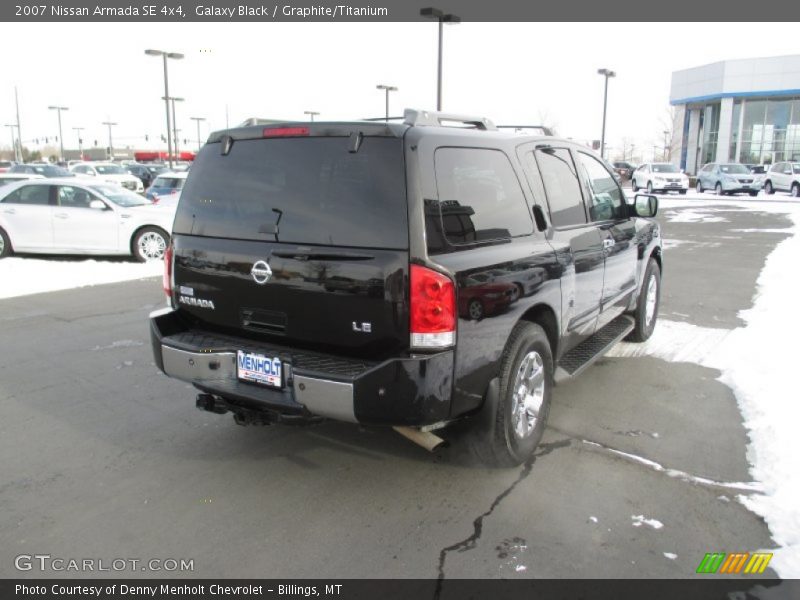 Galaxy Black / Graphite/Titanium 2007 Nissan Armada SE 4x4