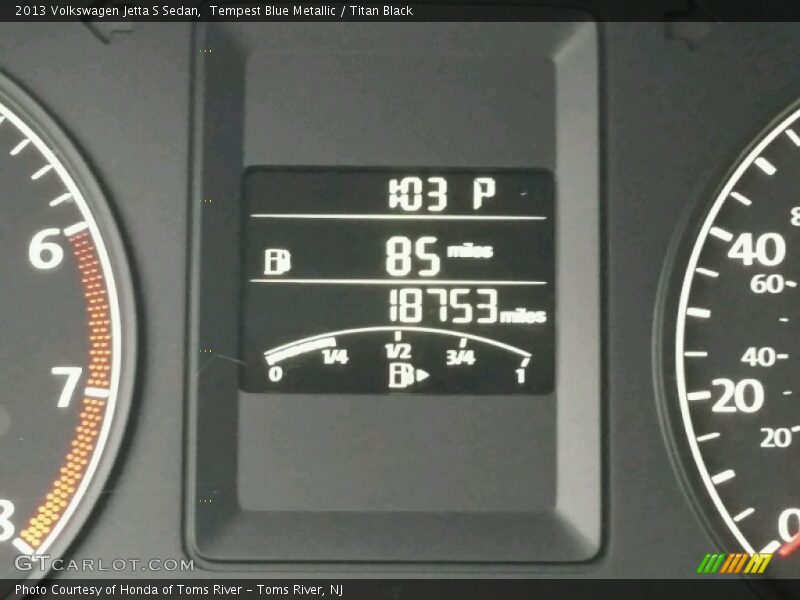 Tempest Blue Metallic / Titan Black 2013 Volkswagen Jetta S Sedan