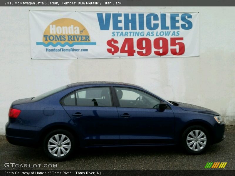 Tempest Blue Metallic / Titan Black 2013 Volkswagen Jetta S Sedan