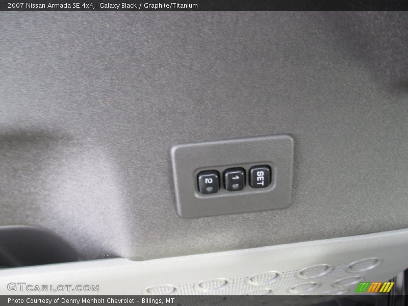 Galaxy Black / Graphite/Titanium 2007 Nissan Armada SE 4x4