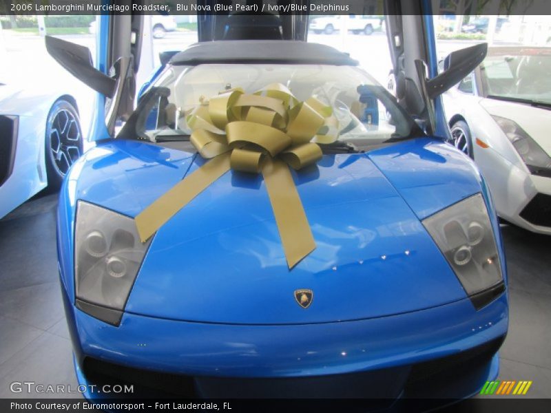 Blu Nova (Blue Pearl) / Ivory/Blue Delphinus 2006 Lamborghini Murcielago Roadster