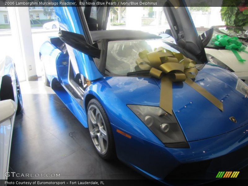 Blu Nova (Blue Pearl) / Ivory/Blue Delphinus 2006 Lamborghini Murcielago Roadster