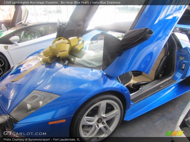Blu Nova (Blue Pearl) / Ivory/Blue Delphinus 2006 Lamborghini Murcielago Roadster