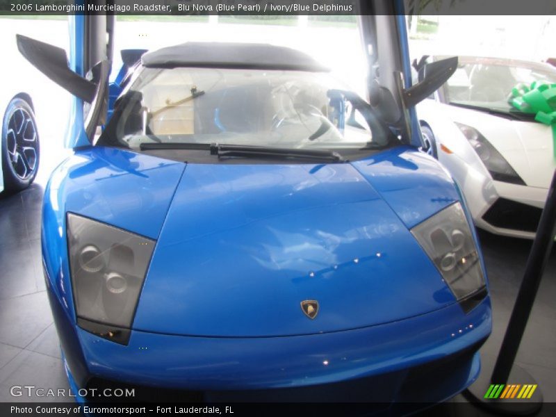 Blu Nova (Blue Pearl) / Ivory/Blue Delphinus 2006 Lamborghini Murcielago Roadster