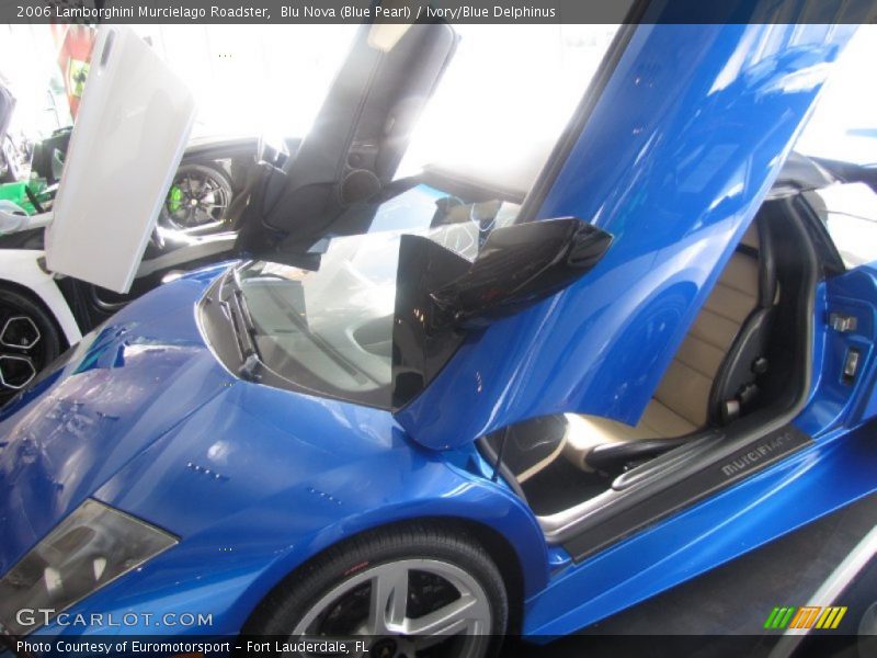 Blu Nova (Blue Pearl) / Ivory/Blue Delphinus 2006 Lamborghini Murcielago Roadster