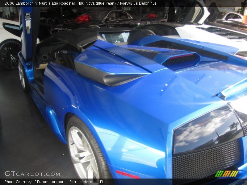 Blu Nova (Blue Pearl) / Ivory/Blue Delphinus 2006 Lamborghini Murcielago Roadster