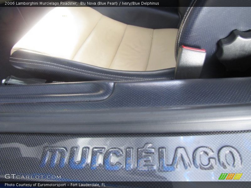 Blu Nova (Blue Pearl) / Ivory/Blue Delphinus 2006 Lamborghini Murcielago Roadster
