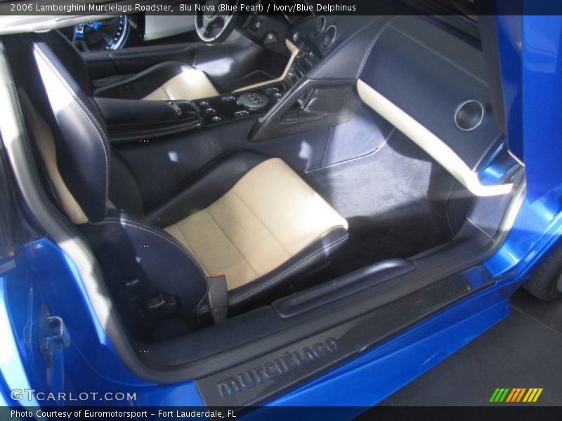 Blu Nova (Blue Pearl) / Ivory/Blue Delphinus 2006 Lamborghini Murcielago Roadster