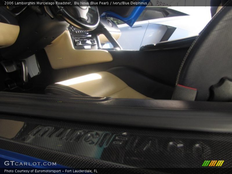 Blu Nova (Blue Pearl) / Ivory/Blue Delphinus 2006 Lamborghini Murcielago Roadster