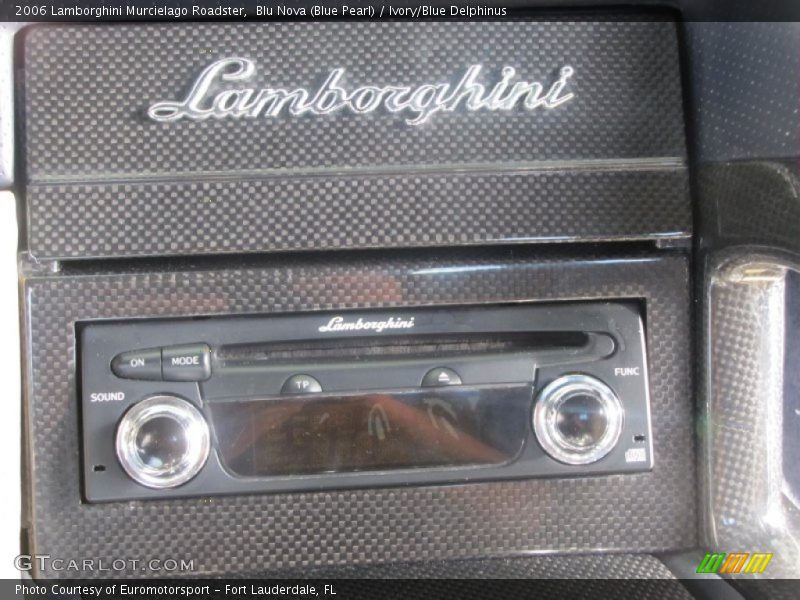 Blu Nova (Blue Pearl) / Ivory/Blue Delphinus 2006 Lamborghini Murcielago Roadster