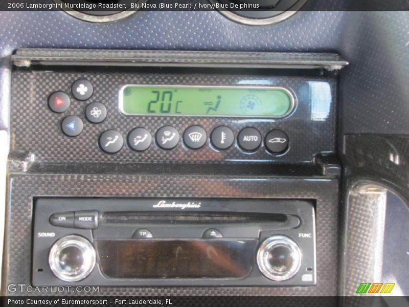 Blu Nova (Blue Pearl) / Ivory/Blue Delphinus 2006 Lamborghini Murcielago Roadster