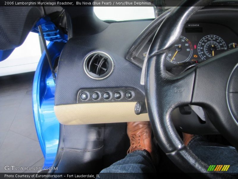 Blu Nova (Blue Pearl) / Ivory/Blue Delphinus 2006 Lamborghini Murcielago Roadster