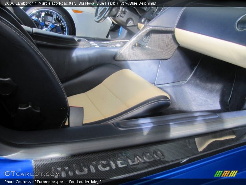 Blu Nova (Blue Pearl) / Ivory/Blue Delphinus 2006 Lamborghini Murcielago Roadster