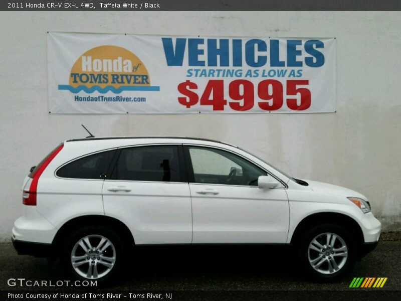 Taffeta White / Black 2011 Honda CR-V EX-L 4WD