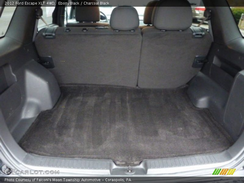 Ebony Black / Charcoal Black 2012 Ford Escape XLT 4WD