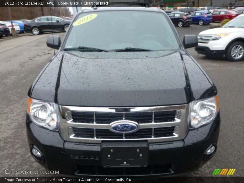 Ebony Black / Charcoal Black 2012 Ford Escape XLT 4WD
