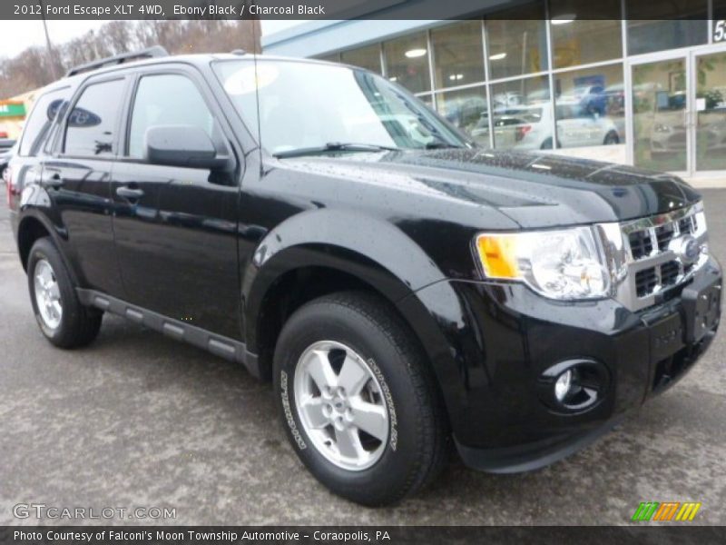 Ebony Black / Charcoal Black 2012 Ford Escape XLT 4WD