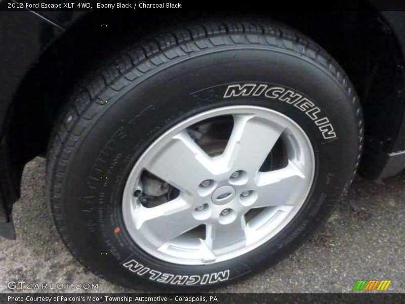 Ebony Black / Charcoal Black 2012 Ford Escape XLT 4WD
