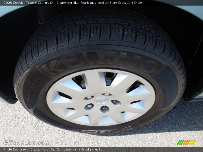 Clearwater Blue Pearlcoat / Medium Slate Gray/Light Shale 2008 Chrysler Town & Country LX