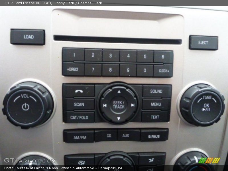 Ebony Black / Charcoal Black 2012 Ford Escape XLT 4WD