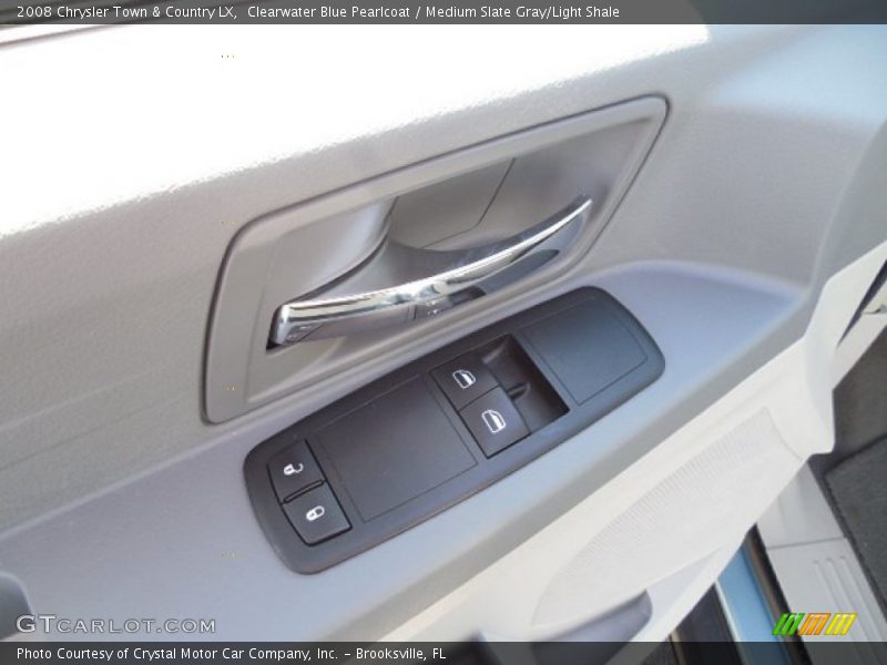Clearwater Blue Pearlcoat / Medium Slate Gray/Light Shale 2008 Chrysler Town & Country LX