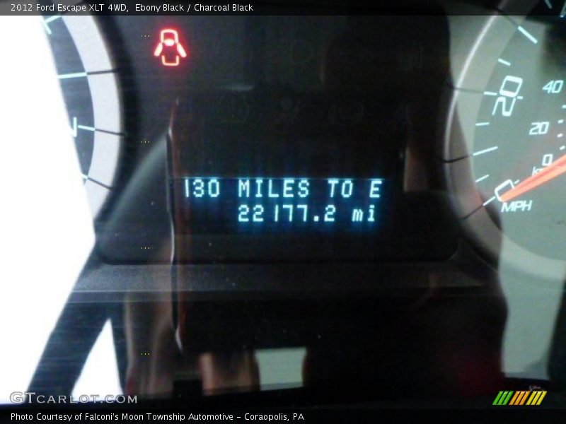 Ebony Black / Charcoal Black 2012 Ford Escape XLT 4WD