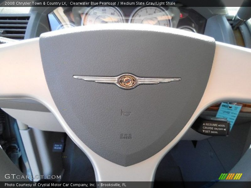 Clearwater Blue Pearlcoat / Medium Slate Gray/Light Shale 2008 Chrysler Town & Country LX