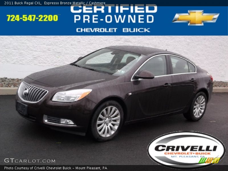 Espresso Bronze Metallic / Cashmere 2011 Buick Regal CXL