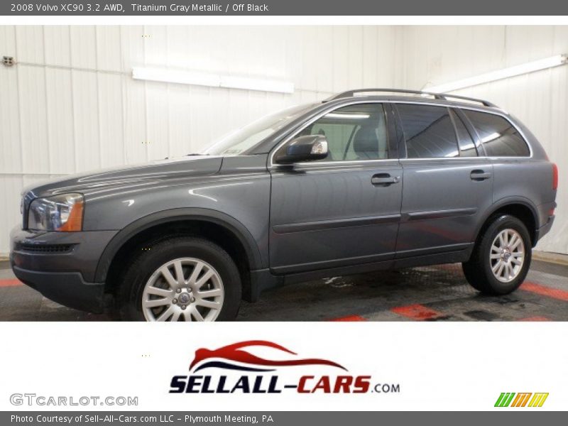 Titanium Gray Metallic / Off Black 2008 Volvo XC90 3.2 AWD