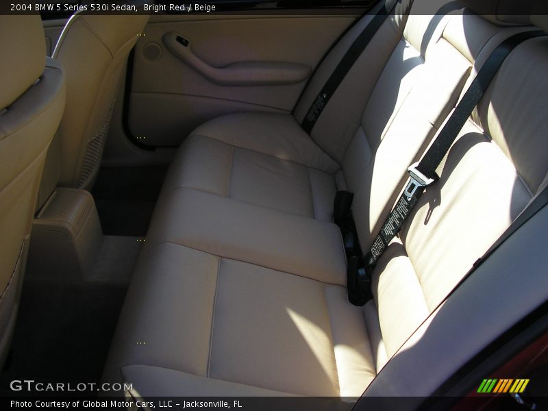 Bright Red / Beige 2004 BMW 5 Series 530i Sedan