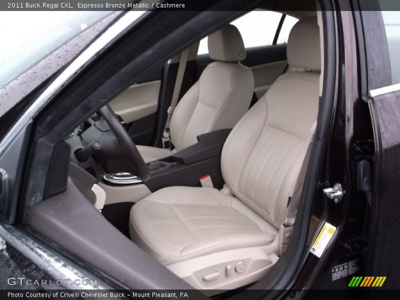 Front Seat of 2011 Regal CXL