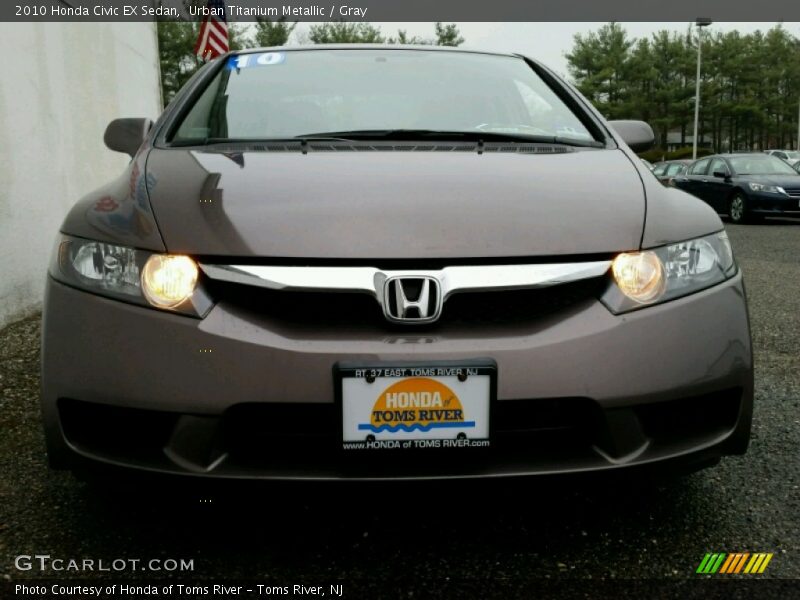 Urban Titanium Metallic / Gray 2010 Honda Civic EX Sedan