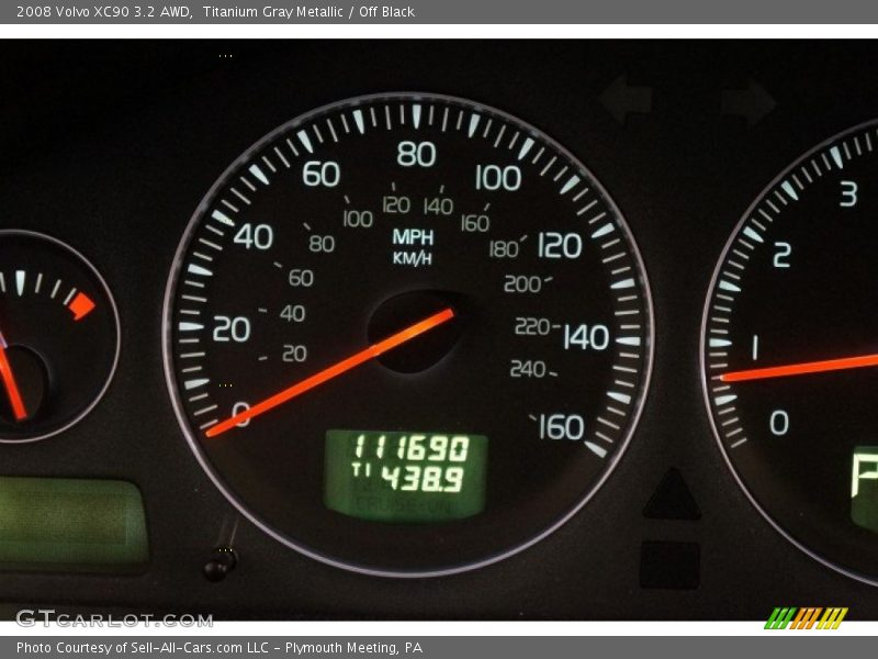 Titanium Gray Metallic / Off Black 2008 Volvo XC90 3.2 AWD