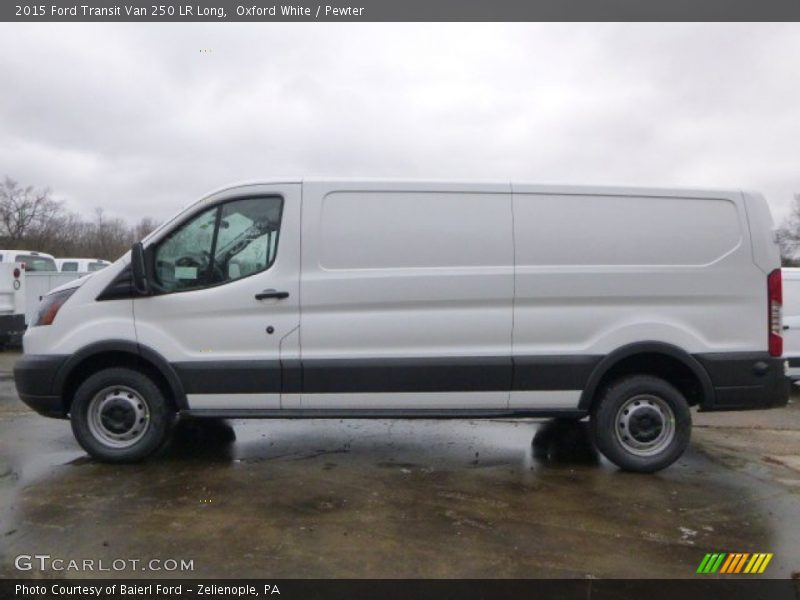 Oxford White / Pewter 2015 Ford Transit Van 250 LR Long