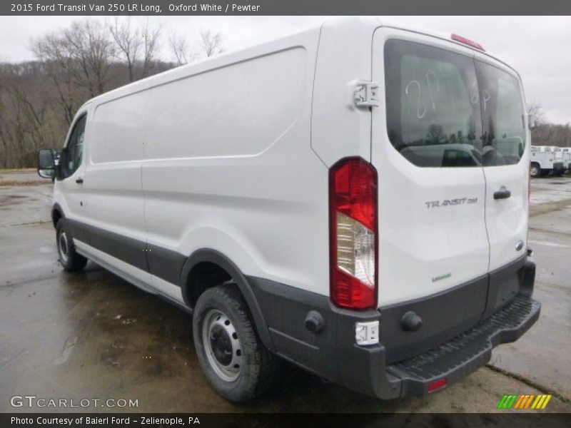 Oxford White / Pewter 2015 Ford Transit Van 250 LR Long