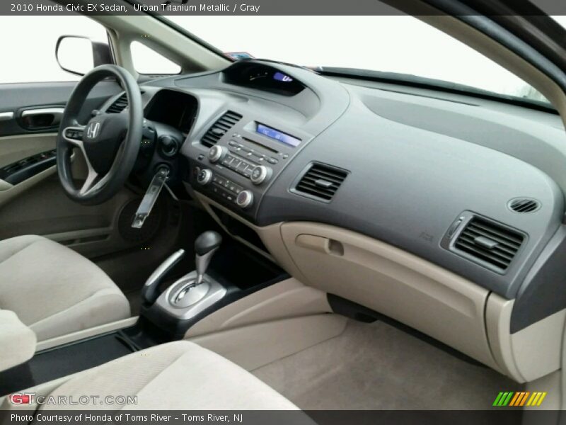 Urban Titanium Metallic / Gray 2010 Honda Civic EX Sedan
