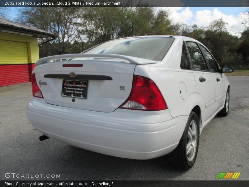 Cloud 9 White / Medium Parchment 2003 Ford Focus LX Sedan