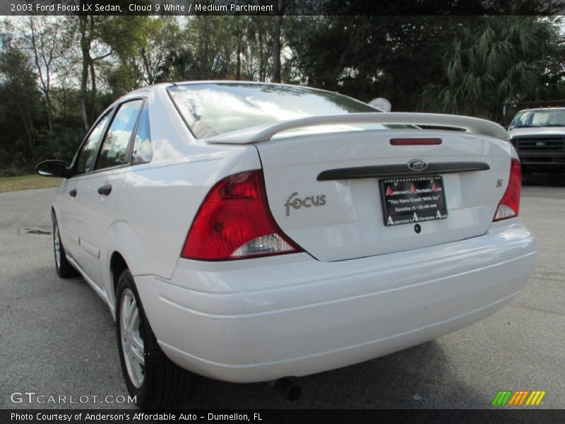 Cloud 9 White / Medium Parchment 2003 Ford Focus LX Sedan