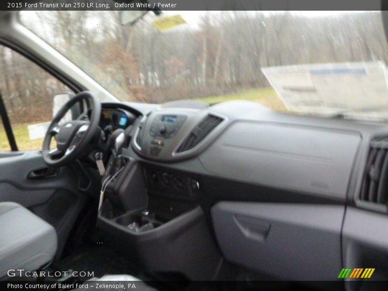 Oxford White / Pewter 2015 Ford Transit Van 250 LR Long