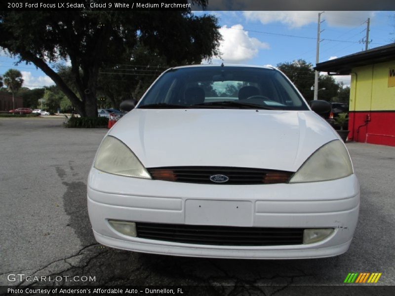 Cloud 9 White / Medium Parchment 2003 Ford Focus LX Sedan