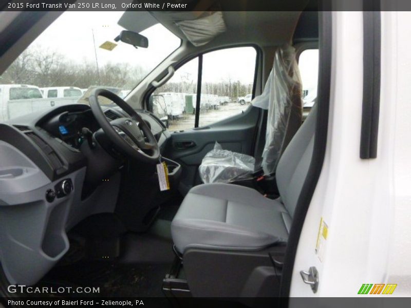 Oxford White / Pewter 2015 Ford Transit Van 250 LR Long
