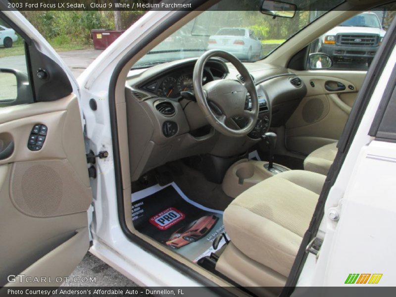 Cloud 9 White / Medium Parchment 2003 Ford Focus LX Sedan