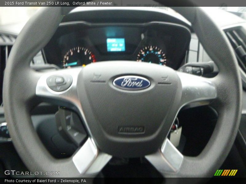 Oxford White / Pewter 2015 Ford Transit Van 250 LR Long
