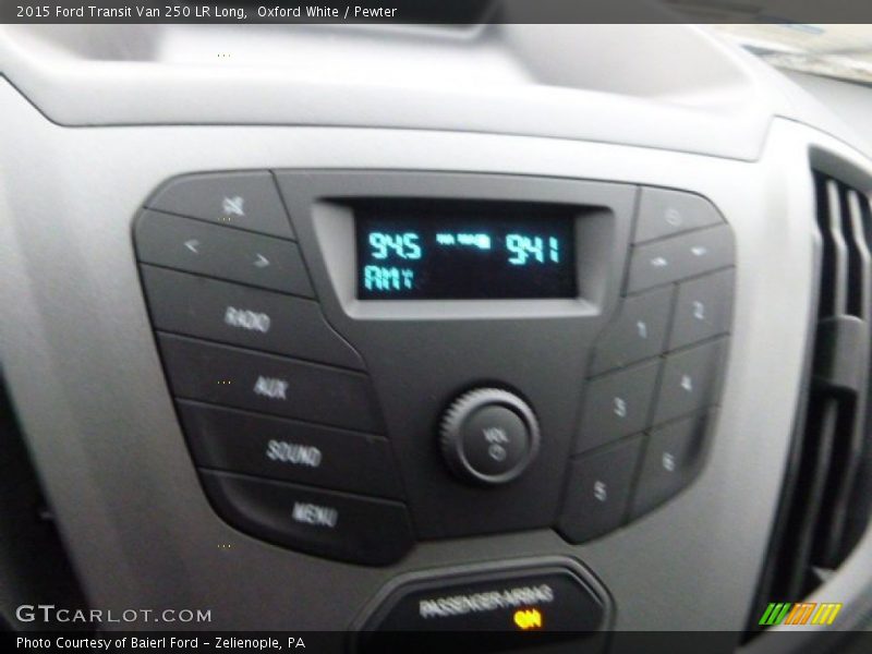 Oxford White / Pewter 2015 Ford Transit Van 250 LR Long