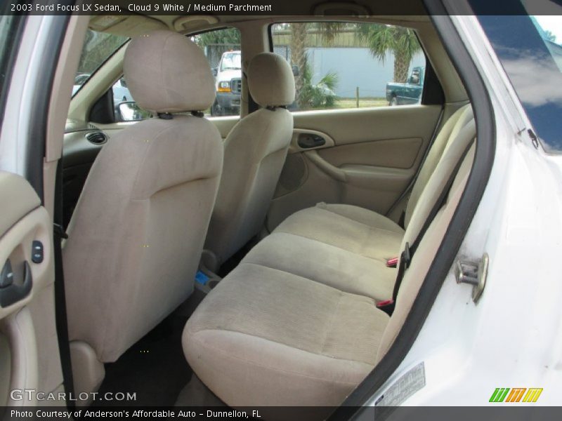 Cloud 9 White / Medium Parchment 2003 Ford Focus LX Sedan