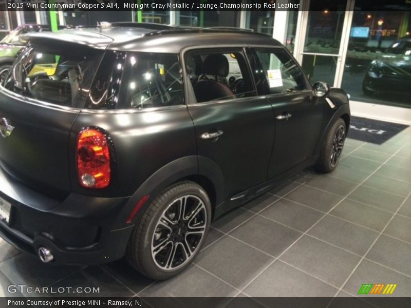 Midnight Gray Metallic / Lounge Championship Red Leather 2015 Mini Countryman Cooper S All4