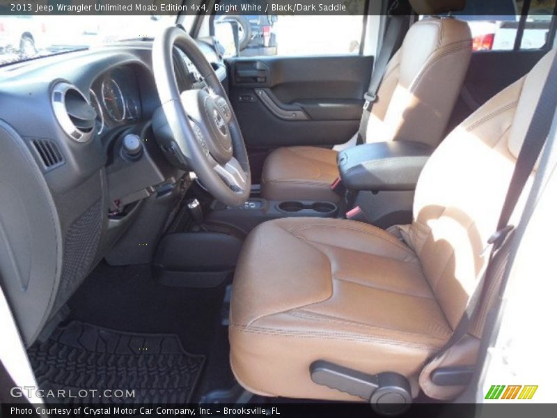 Bright White / Black/Dark Saddle 2013 Jeep Wrangler Unlimited Moab Edition 4x4