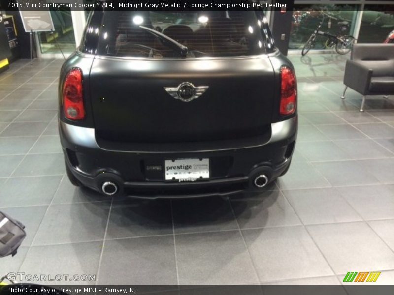 Midnight Gray Metallic / Lounge Championship Red Leather 2015 Mini Countryman Cooper S All4